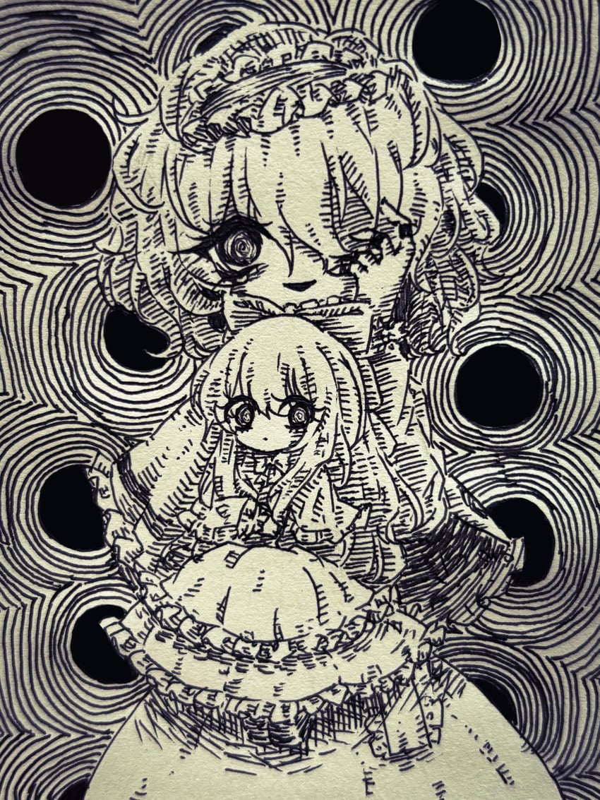 alice margatroid and shanghai doll (touhou) drawn by sekai_yusuke