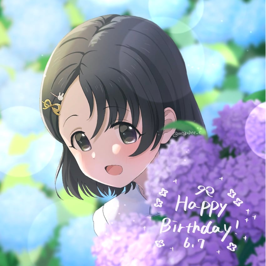 sasaki chie (idolmaster and 1 more) drawn by megabee_e