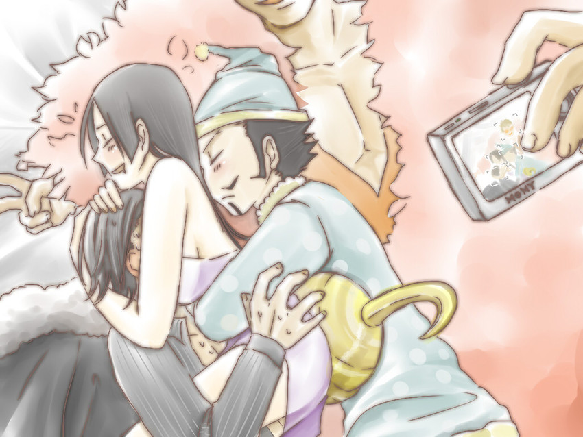 boa hancock, donquixote doflamingo, crocodile, and dracule mihawk (one piece) drawn by hei_tu