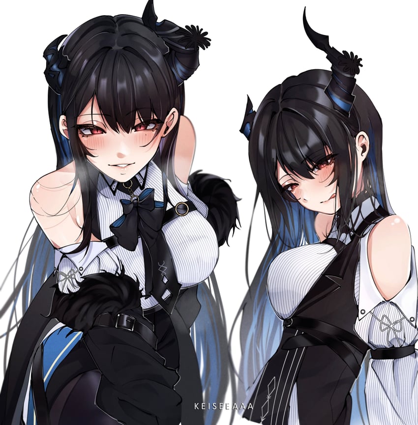 nerissa ravencroft (hololive and 1 more) drawn by keisea