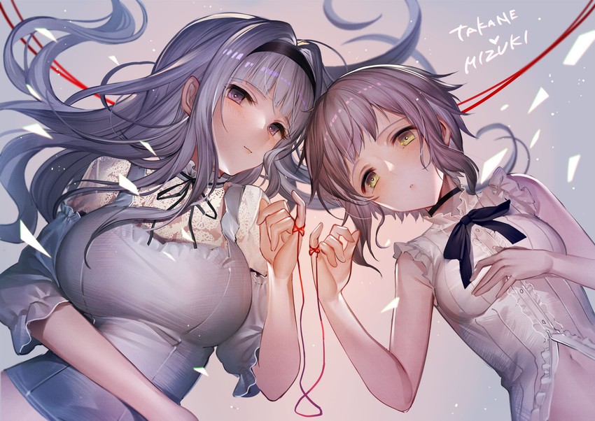 shijou takane and makabe mizuki (idolmaster and 1 more) drawn by hanusu