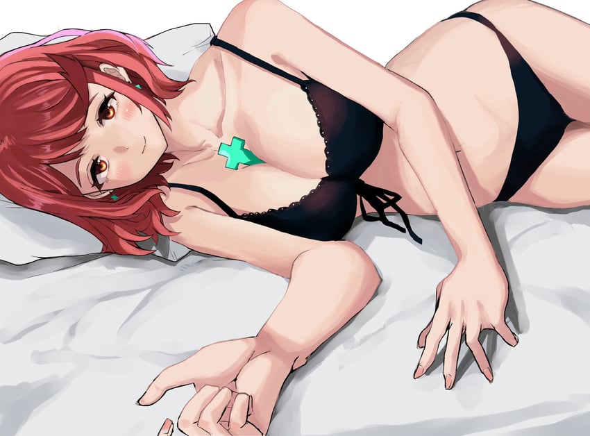 pyra (xenoblade chronicles and 1 more) drawn by yamame_012