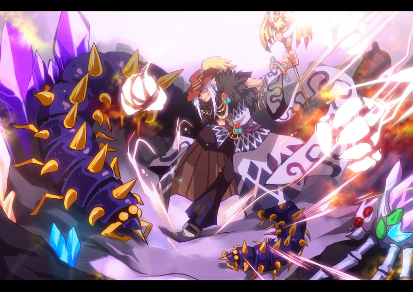 sorcerer, dolomedes, and centipede (ragnarok online) drawn by emon-yu