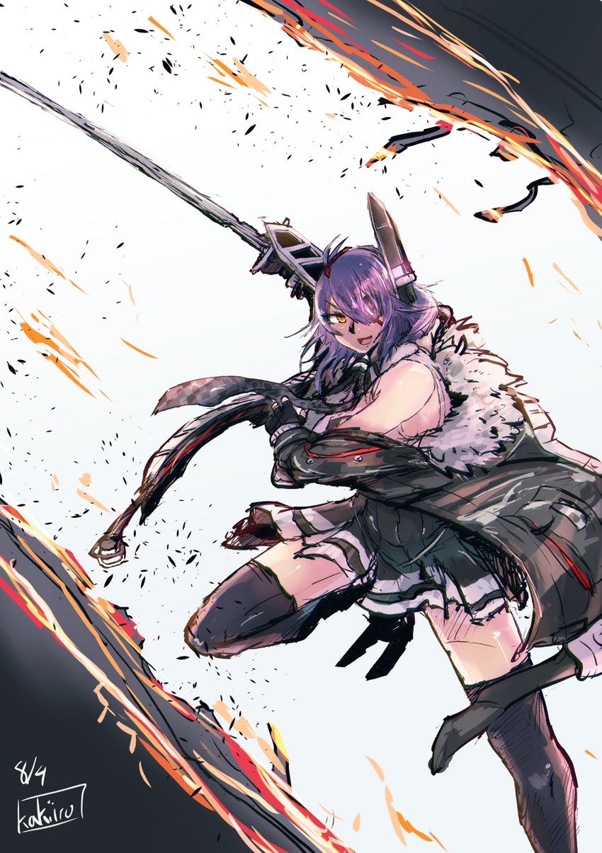 tenryuu and tenryuu kai ni (kantai collection) drawn by kakiiro_(takuya)