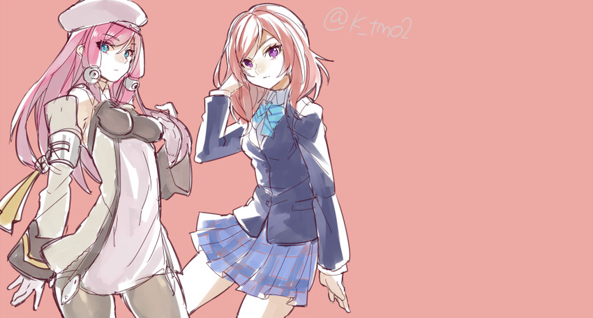 nishikino maki and tsubaki yayoi (love live! and 2 more) drawn by tomo_(tomorag7)