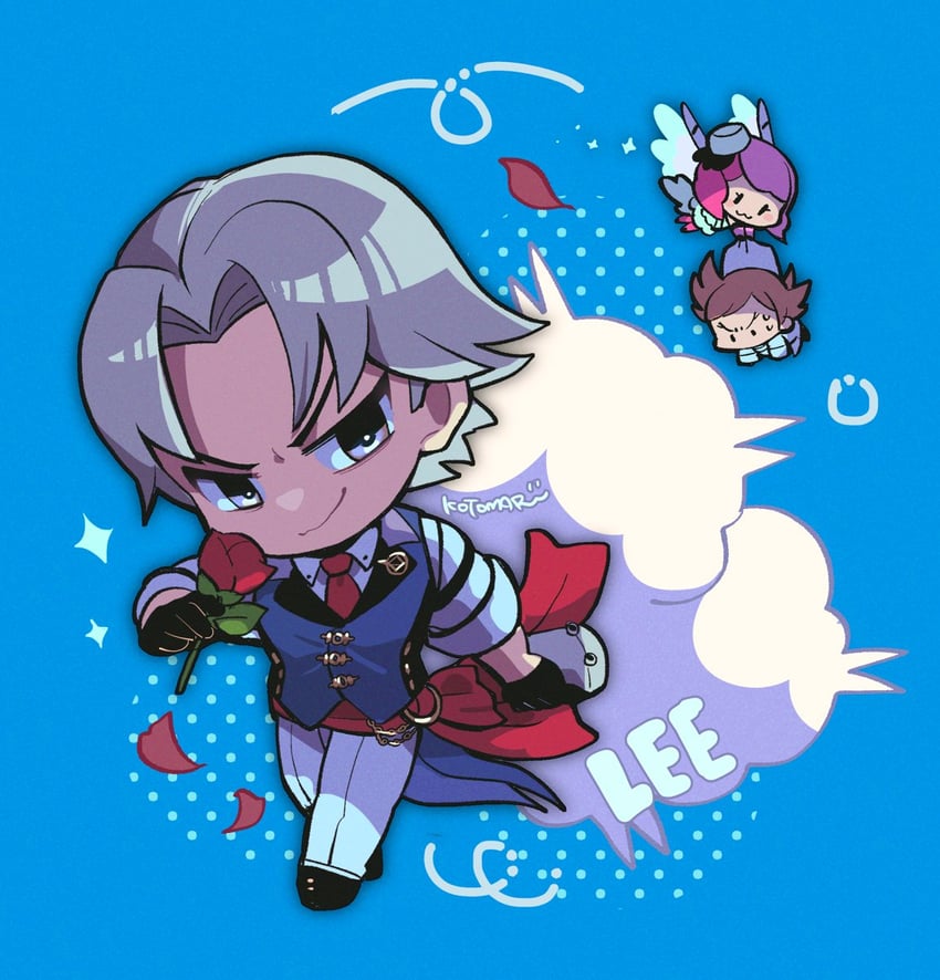 alisa boskonovich, lars alexandersson, and lee chaolan (tekken) drawn by kotorai