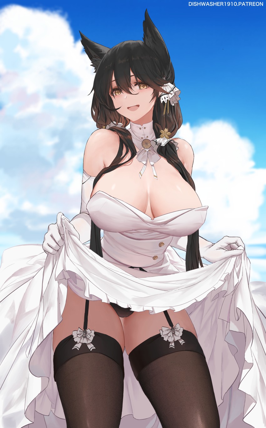 atago and illustrious (azur lane) drawn by dishwasher1910