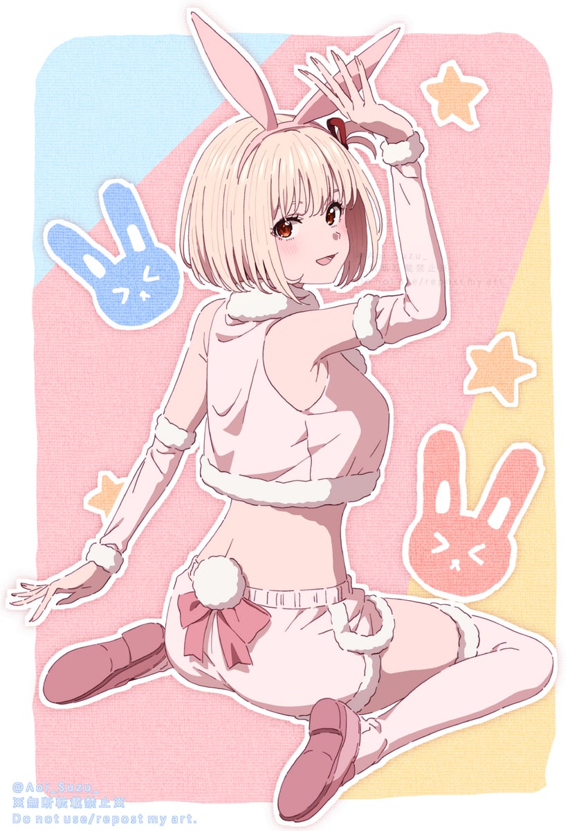 nishikigi chisato (lycoris recoil) drawn by aoi_suzu