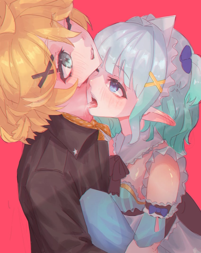 dokibird and mint fantome (indie virtual youtuber) drawn by mai_owmy