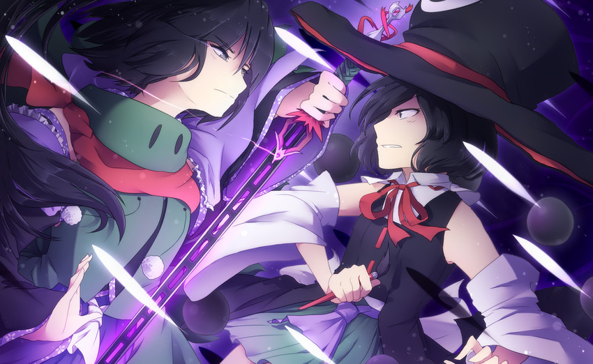 enraku tsubakura and adagumo no yaorochi (len'en and 1 more) drawn by lenk64