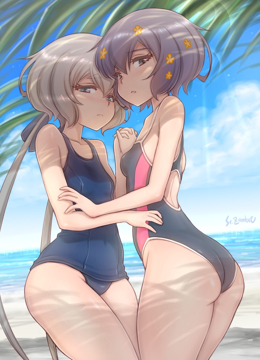 konno junko and mizuno ai (zombie land saga) drawn by studiozombie