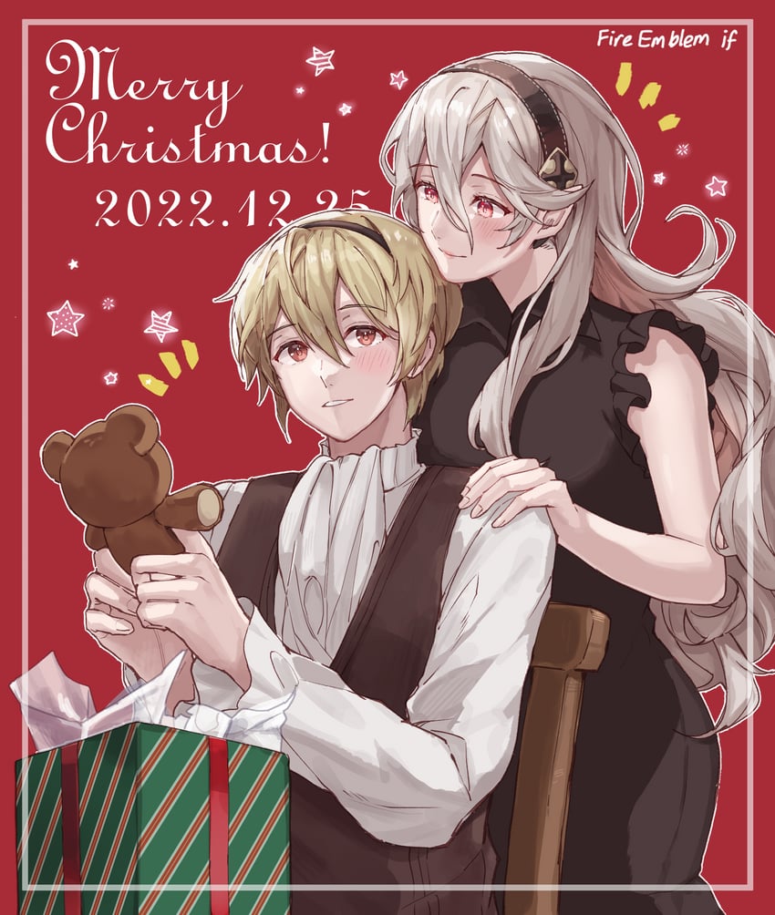 female corrin and leo (fire emblem and 1 more) drawn by sobasakuhin