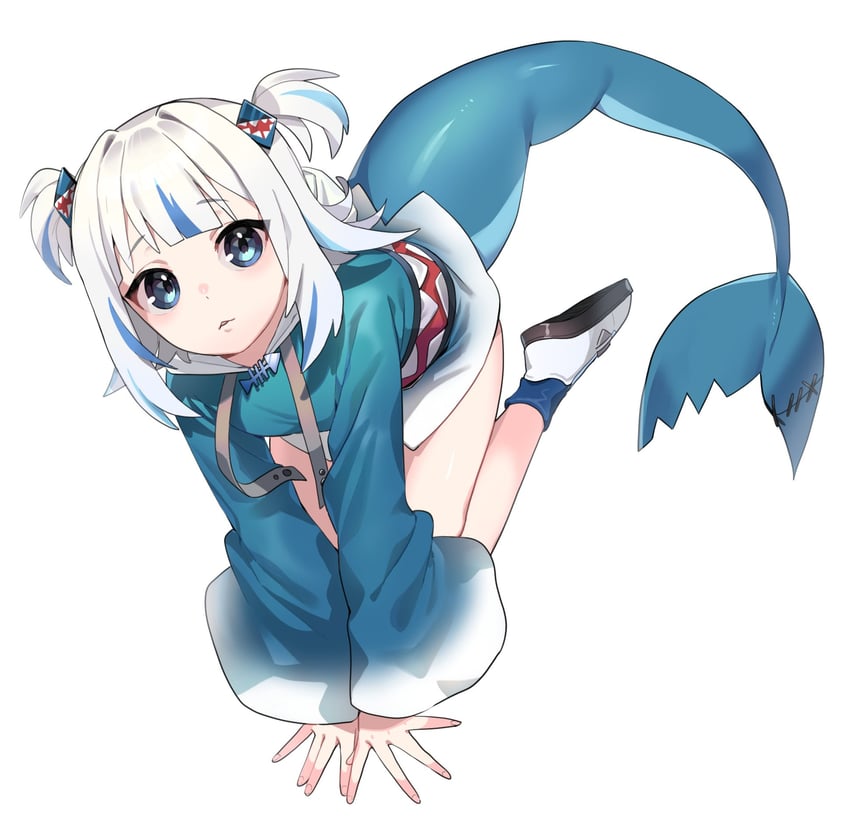 gawr gura (hololive and 1 more) drawn by gachop99