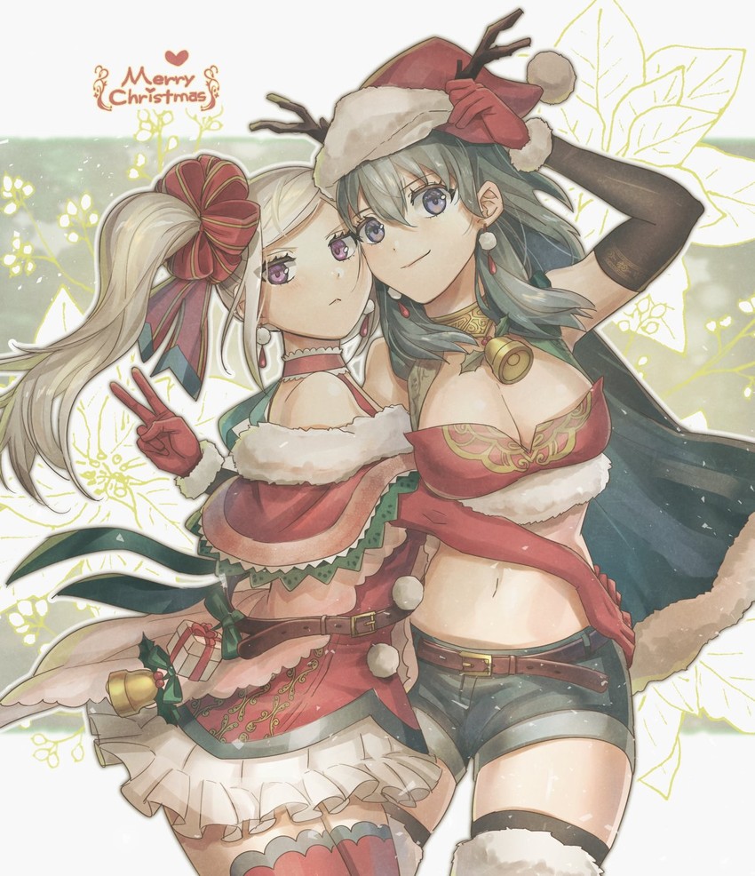 female byleth and edelgard von hresvelg (fire emblem and 1 more) drawn by korokoro_daigorou
