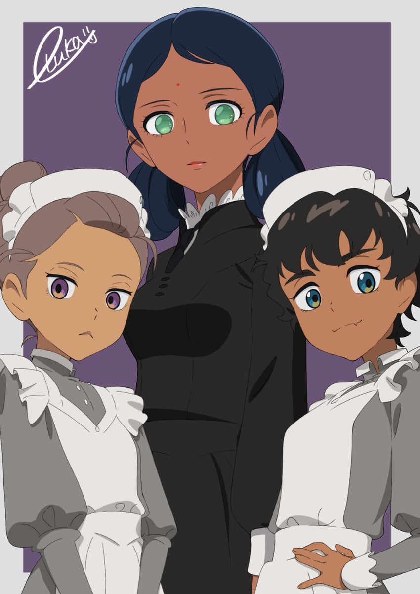 lalah sune, vani, and kanchana (gundam and 1 more) drawn by nakano_ruka