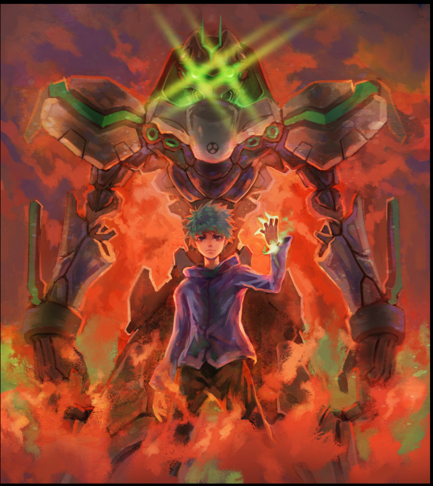 fukai ao (eureka seven and 1 more) drawn by hicom3652