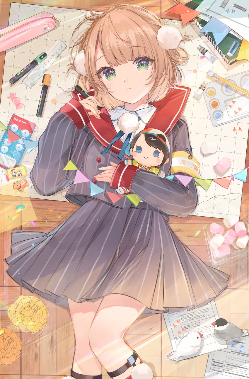 oozora subaru and shigure ui (hololive and 1 more) drawn by mochitsuki_usa