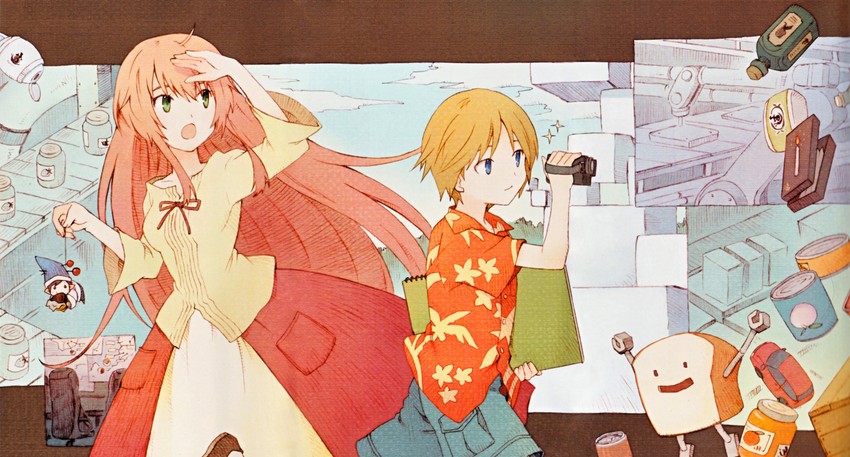 watashi, fairy, and joshu-san (jinrui wa suitai shimashita) drawn by tobe_sunaho