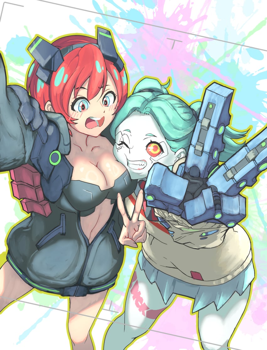 amate yuzuriha, rebecca, and kurosawa tomoyo (gundam and 3 more) drawn by xxx_aeon_xxx
