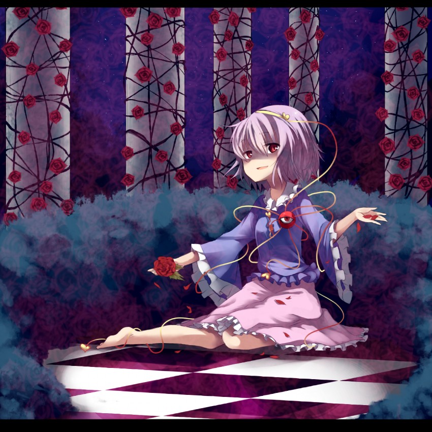 komeiji satori (touhou) drawn by mikan_(ama_no_hakoniwa)