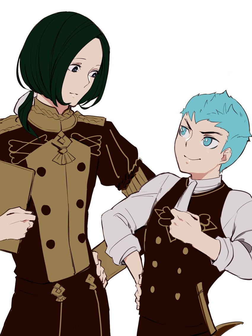 linhardt von hevring and caspar von bergliez (fire emblem and 1 more) drawn by mamegohan