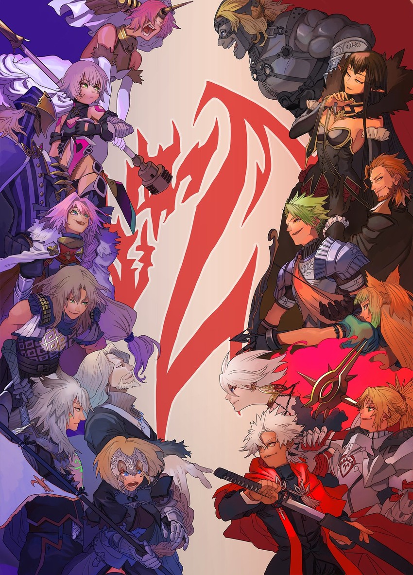 jeanne d'arc, astolfo, mordred, jack the ripper, atalanta, and 11 more (fate and 1 more) drawn by souraku