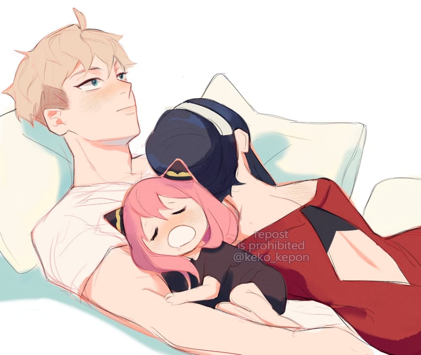 yor briar, anya, and twilight (spy x family) drawn by keko_kepon