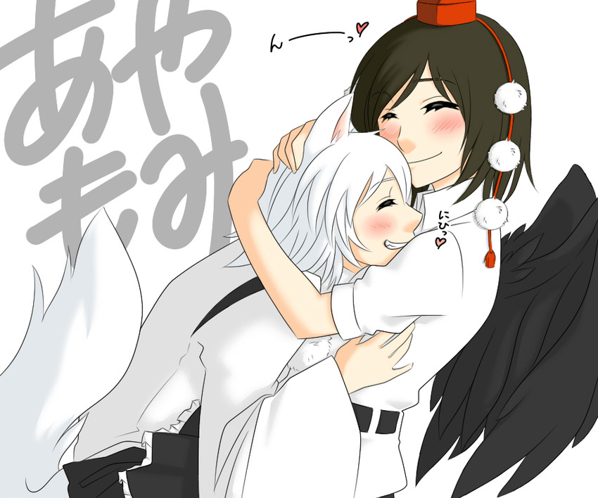 shameimaru aya and inubashiri momiji (touhou) drawn by neko_majin