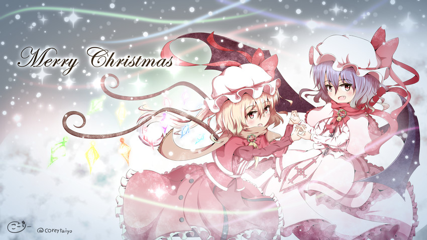remilia scarlet and flandre scarlet (touhou) drawn by coreytaiyo