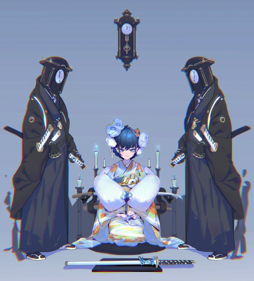 ouro kronii and kronie (hololive and 1 more) drawn by old_metal_666