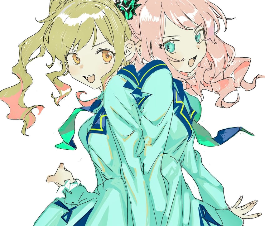 nijino yume and sakuraba rola (aikatsu! and 1 more) drawn by suiso_(owp)
