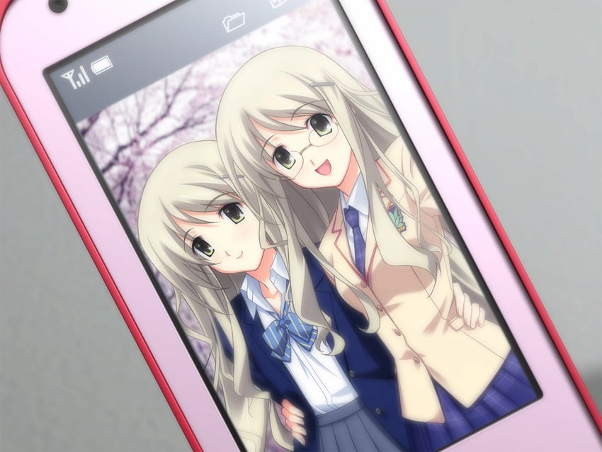 kusunoki yua and kusunoki mia (chaos;head) drawn by matsuo_yukihiro