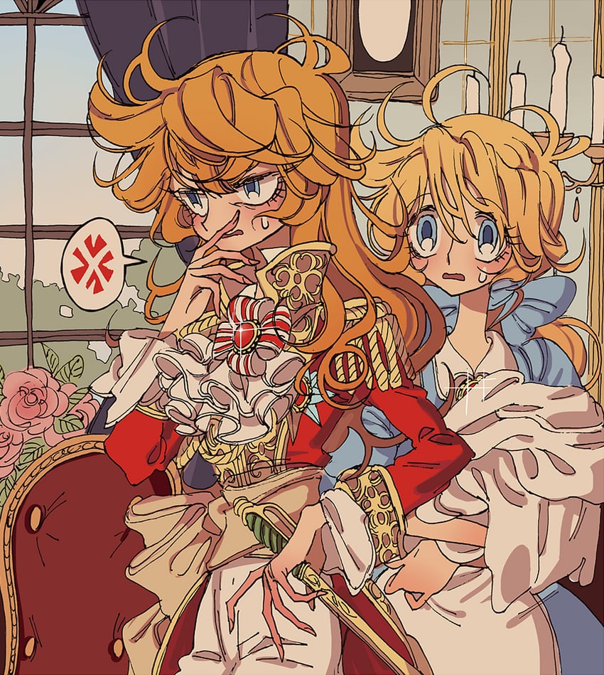oscar francois de jarjayes and rosalie lamorliere (versailles no bara) drawn by meremero