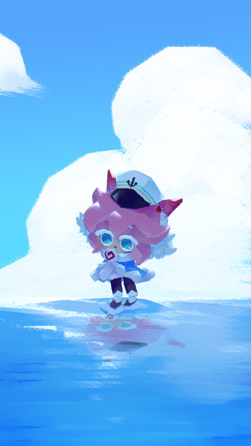 strawberry crepe cookie (cookie run and 1 more) drawn by b4c5ce