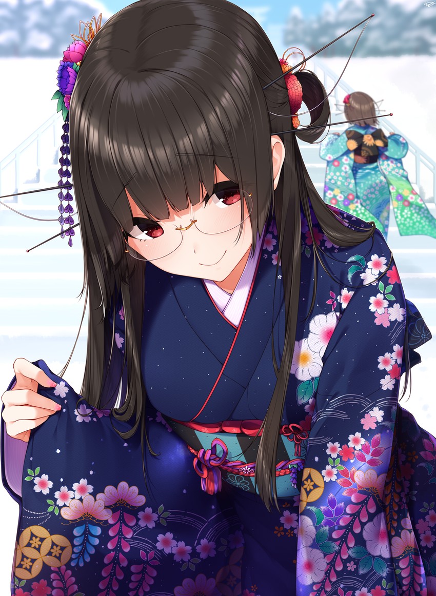 maya, choukai, maya kai ni, and choukai kai ni (kantai collection) drawn by yukichi_(sukiyaki39)