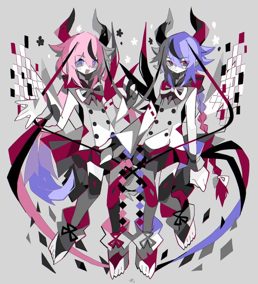 meika hime and meika mikoto (vocaloid and 1 more) drawn by asagina_gi