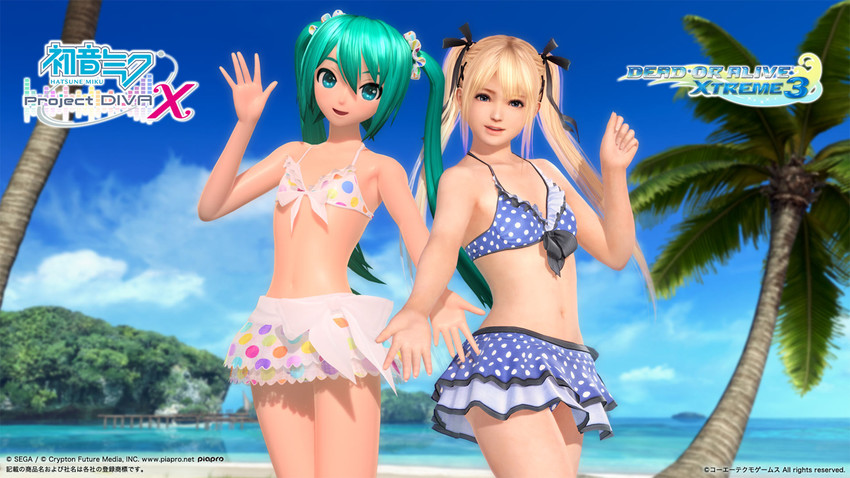 hatsune miku and marie rose (vocaloid and 2 more)