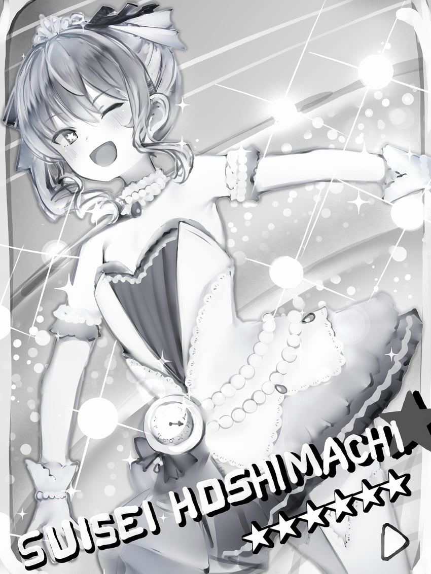 hoshimachi suisei (hololive and 2 more) drawn by nanashi_(nlo)