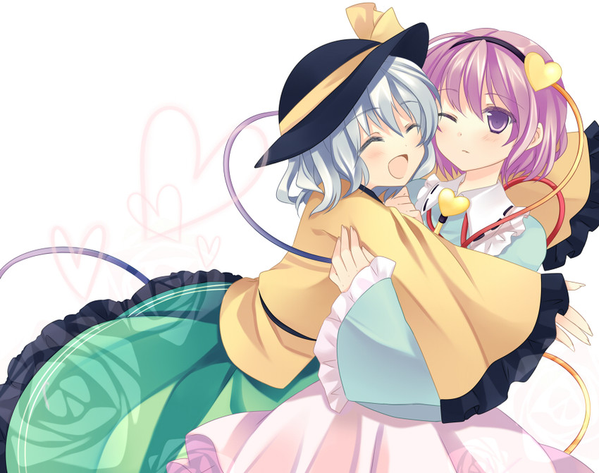 komeiji koishi and komeiji satori (touhou) drawn by takase_kanan