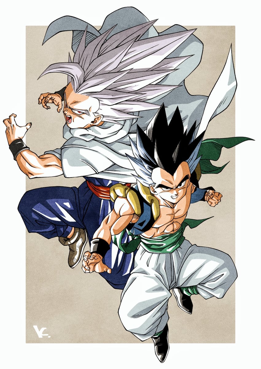 son gohan and gohan beast (dragon ball and 2 more) drawn by rom_(