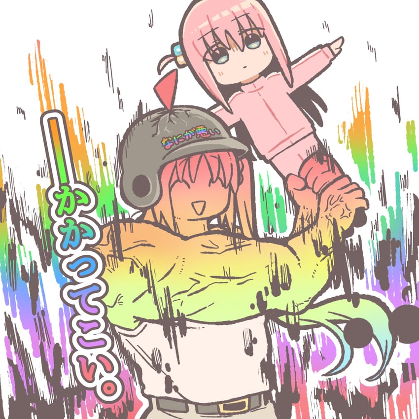 gotoh hitori and ijichi nijika (bocchi the rock!) drawn by henyomen