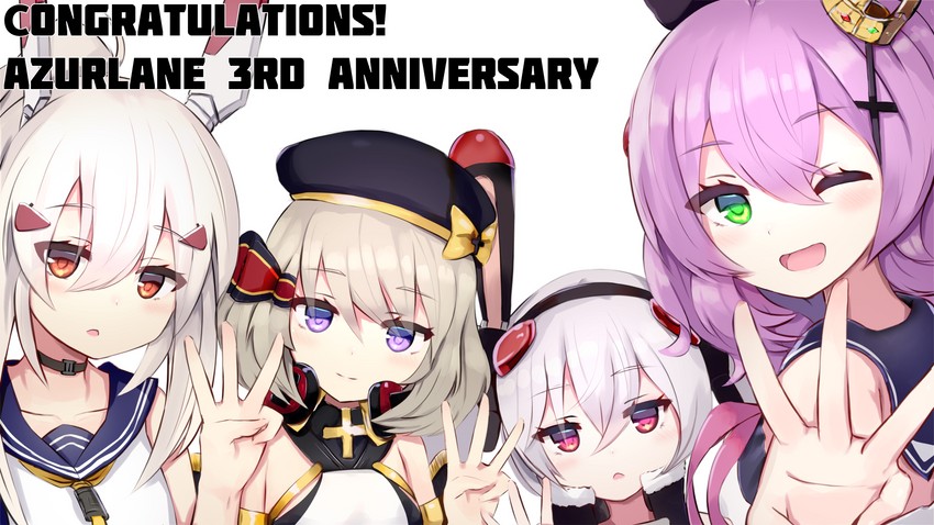 ayanami, laffey, javelin, and z23 (azur lane) drawn by fuki_to_takenoko