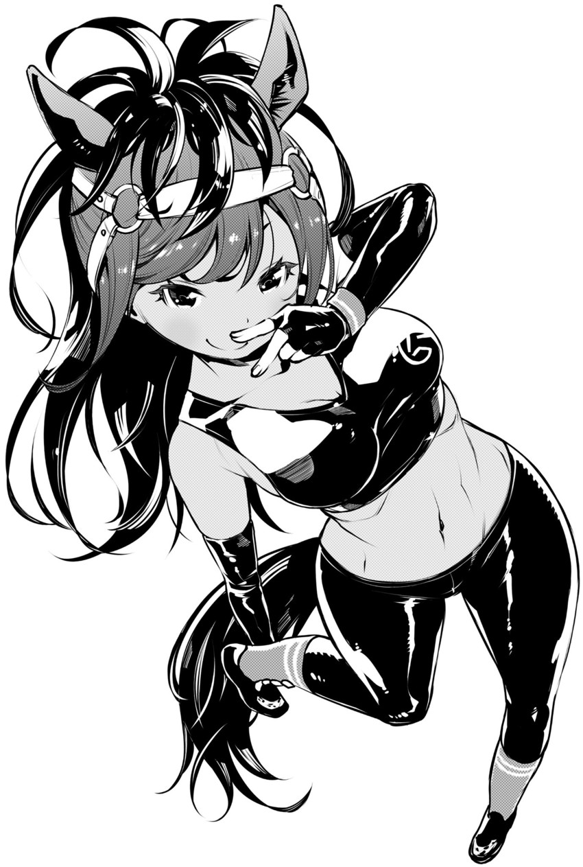 brown thoroughbred (kemono friends and 1 more) drawn by fukushima_masayasu