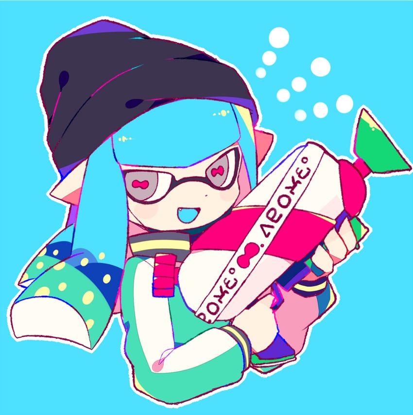 inkling player character and inkling girl (splatoon) drawn by whitedays