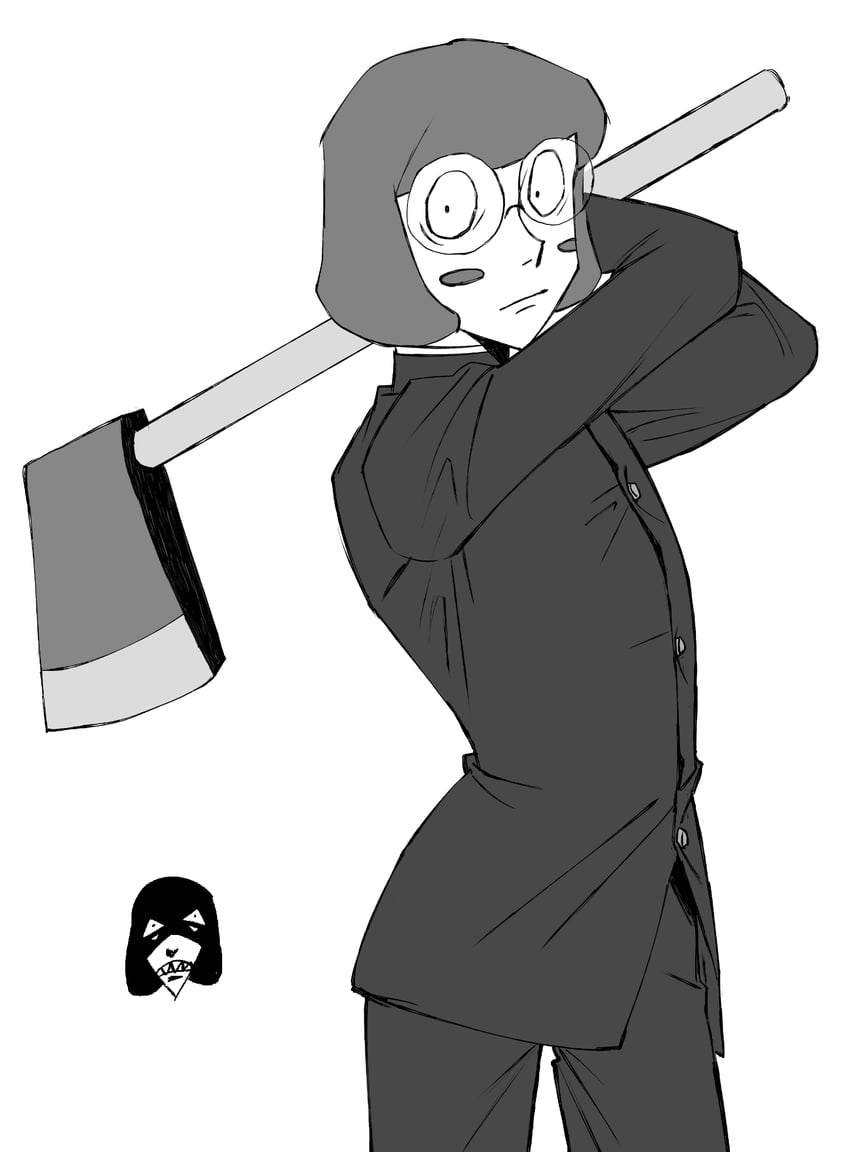 luther von ivory, dream luther, and axe luther (randal's friends) drawn by szmgm