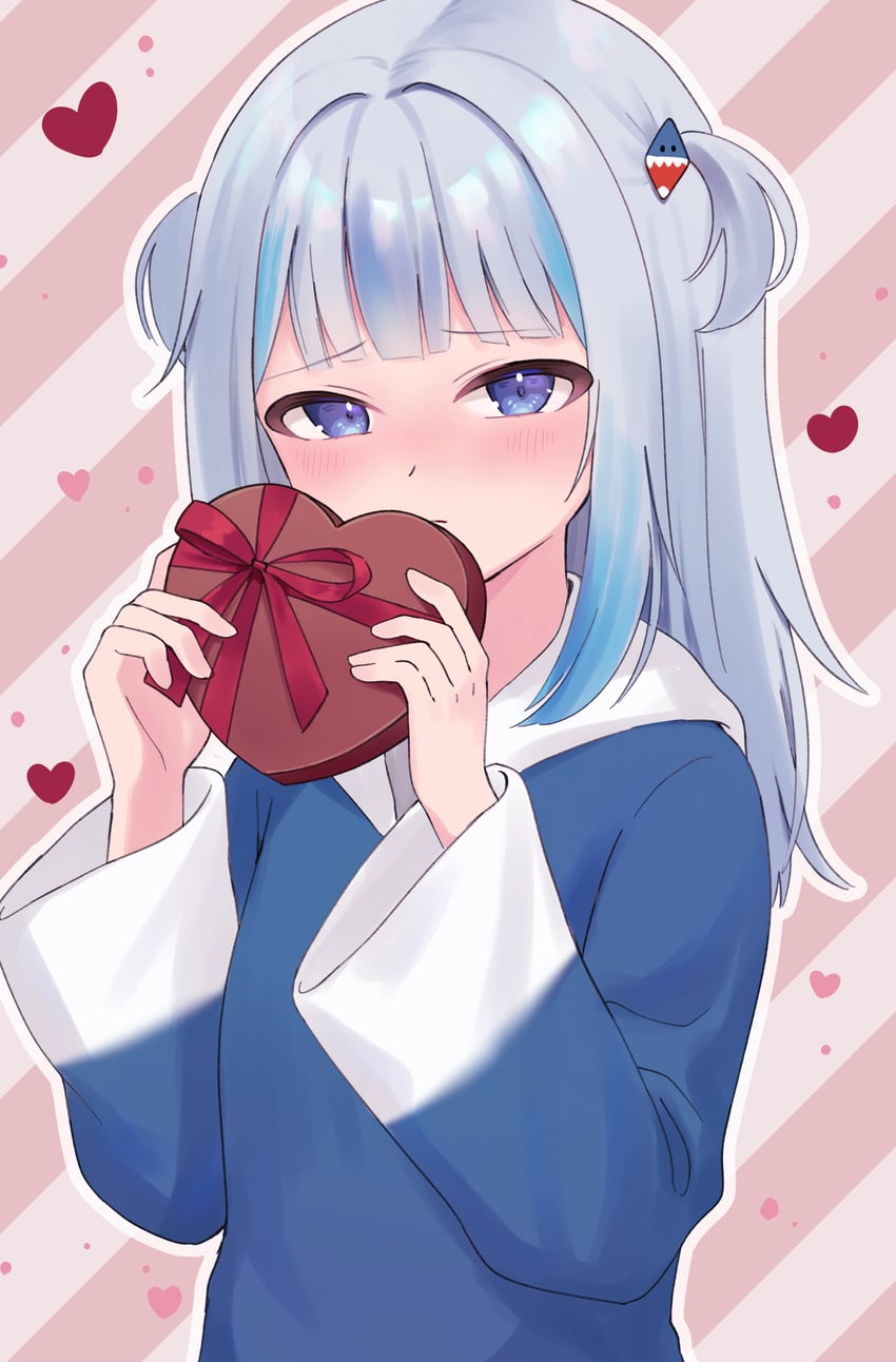 gawr gura (hololive and 1 more) drawn by nzmtarou