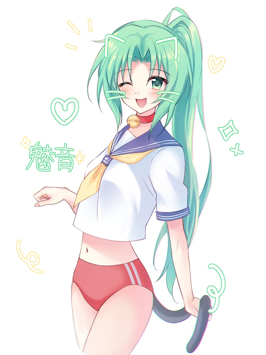 sonozaki mion (higurashi no naku koro ni) drawn by nyako_(x_nyako_x)