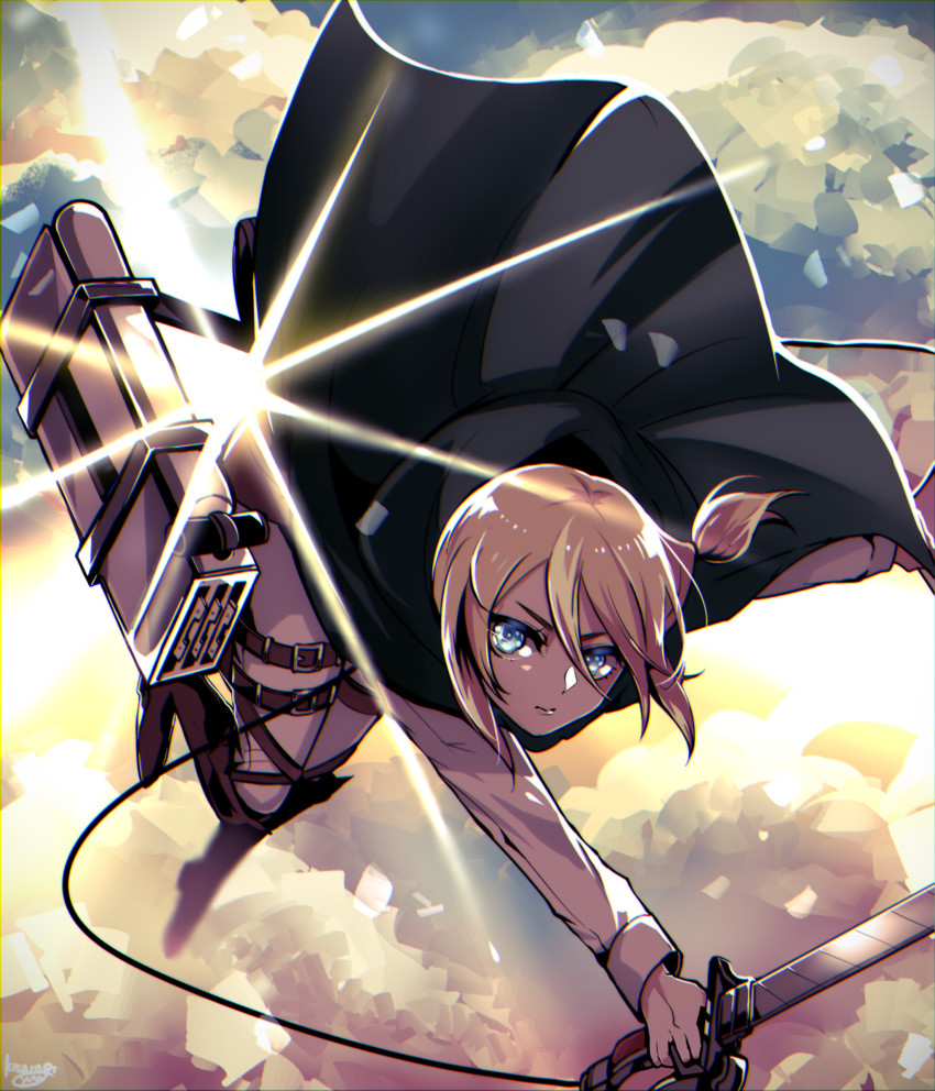 krista lenz (shingeki no kyojin) drawn by kisaragi_yuu_(fallen_sky)