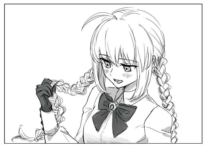 artoria pendragon and artoria caster (fate and 1 more) drawn by arilry