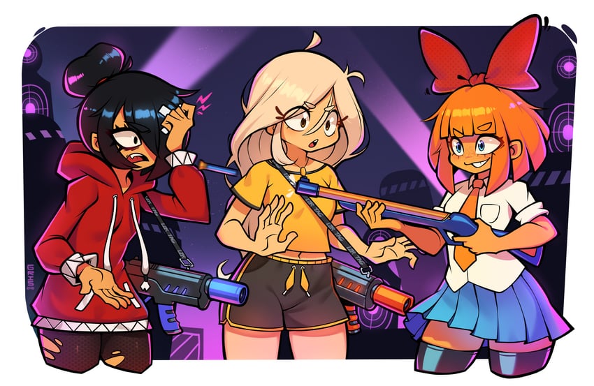 mymy schoppenboer, coco schoppenboer, and maya schoppenboer (ongezellig) drawn by gris-9